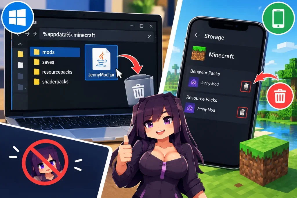 #Home Page 88 Uninstalling Jenny Mod PC and Mobile 1